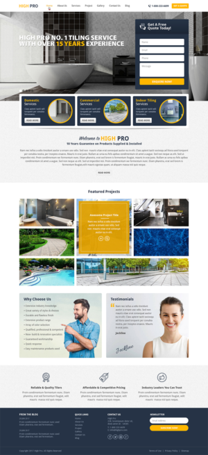 Web Design by RupalTechno for HIGH PRO Group | Design: #15873438