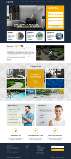 Web Design by RupalTechno for HIGH PRO Group | Design: #15878555