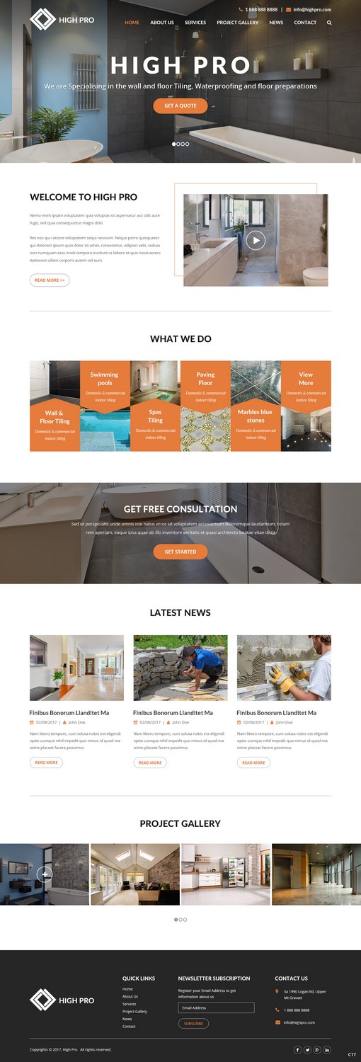 Web Design par pb pour HIGH PRO Group | Design #15866804