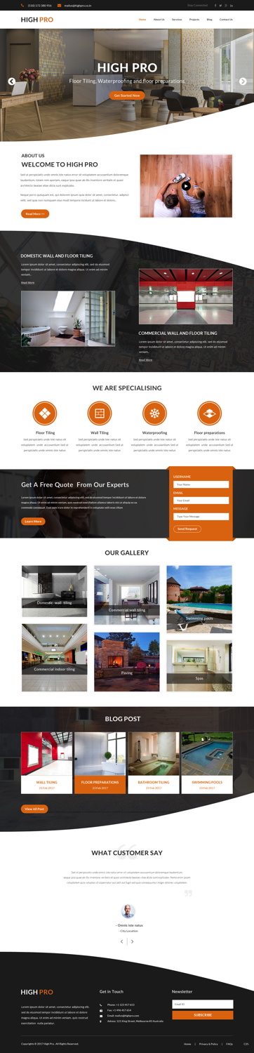 Web Design par pb pour HIGH PRO Group | Design #15873788