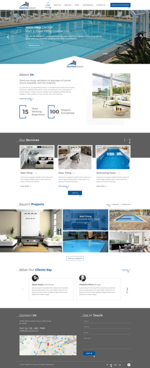 Web Design by Ved Web Services for HIGH PRO Group | Design #15855164