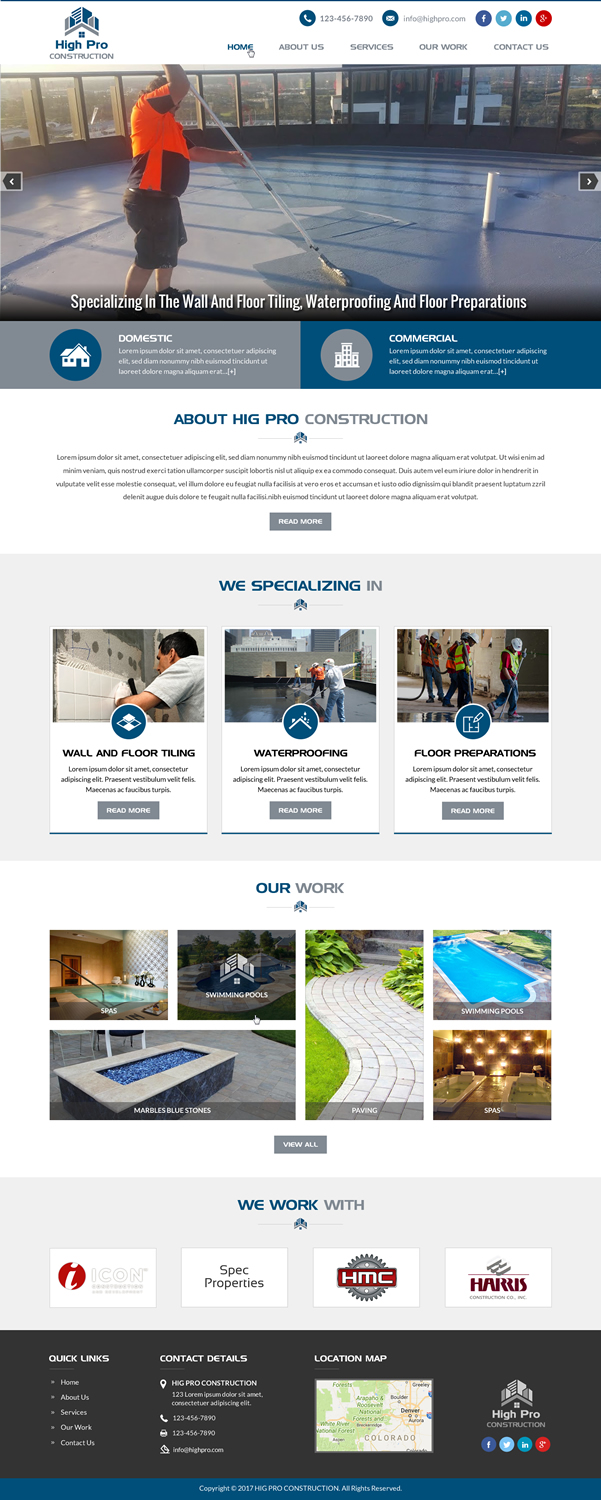 Web Design by Creative Design for HIGH PRO Group | Design #15983955