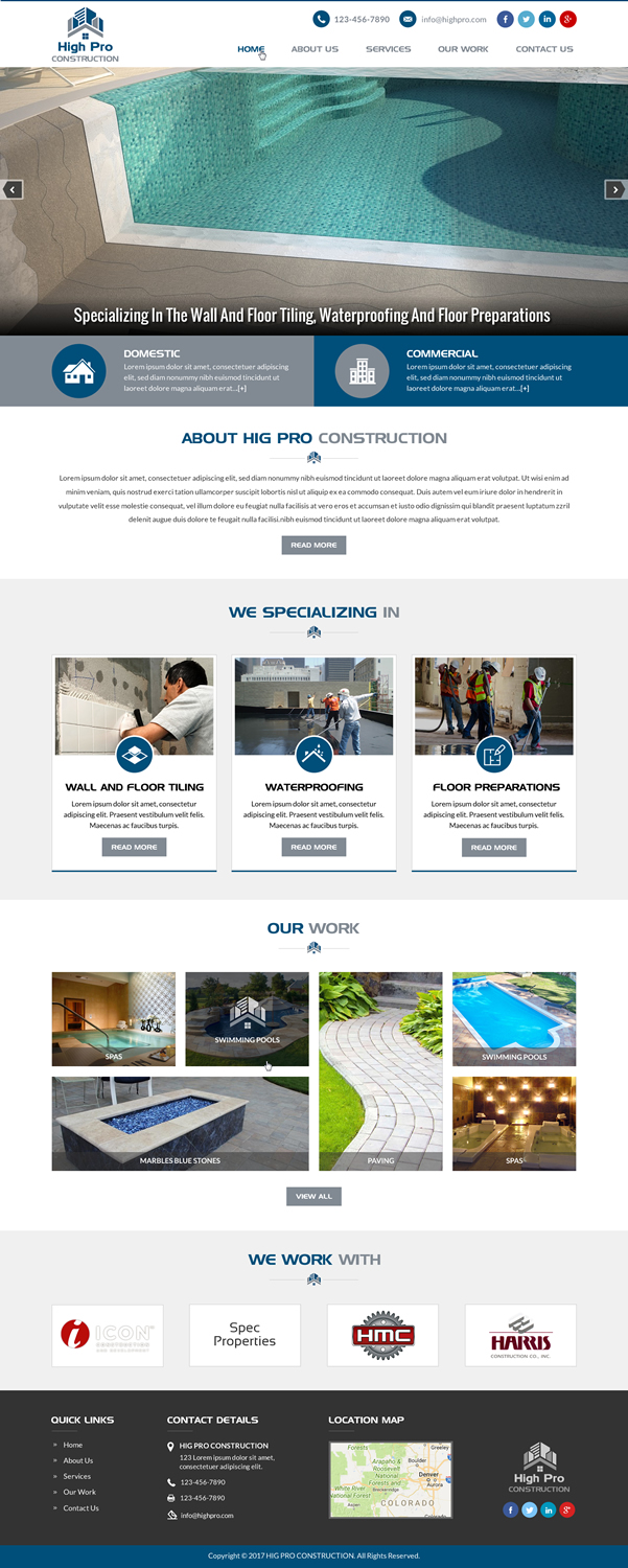 Web Design by Creative Design for HIGH PRO Group | Design #15983956