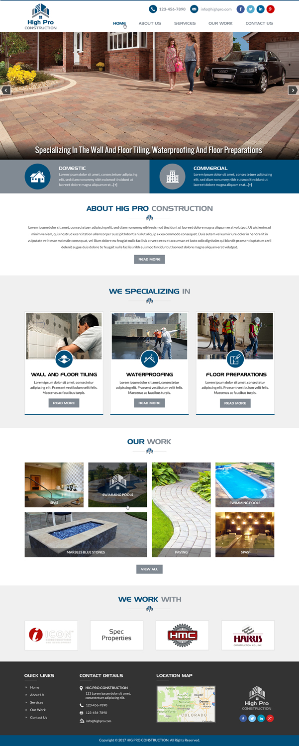 Web Design by Creative Design for HIGH PRO Group | Design #15983957