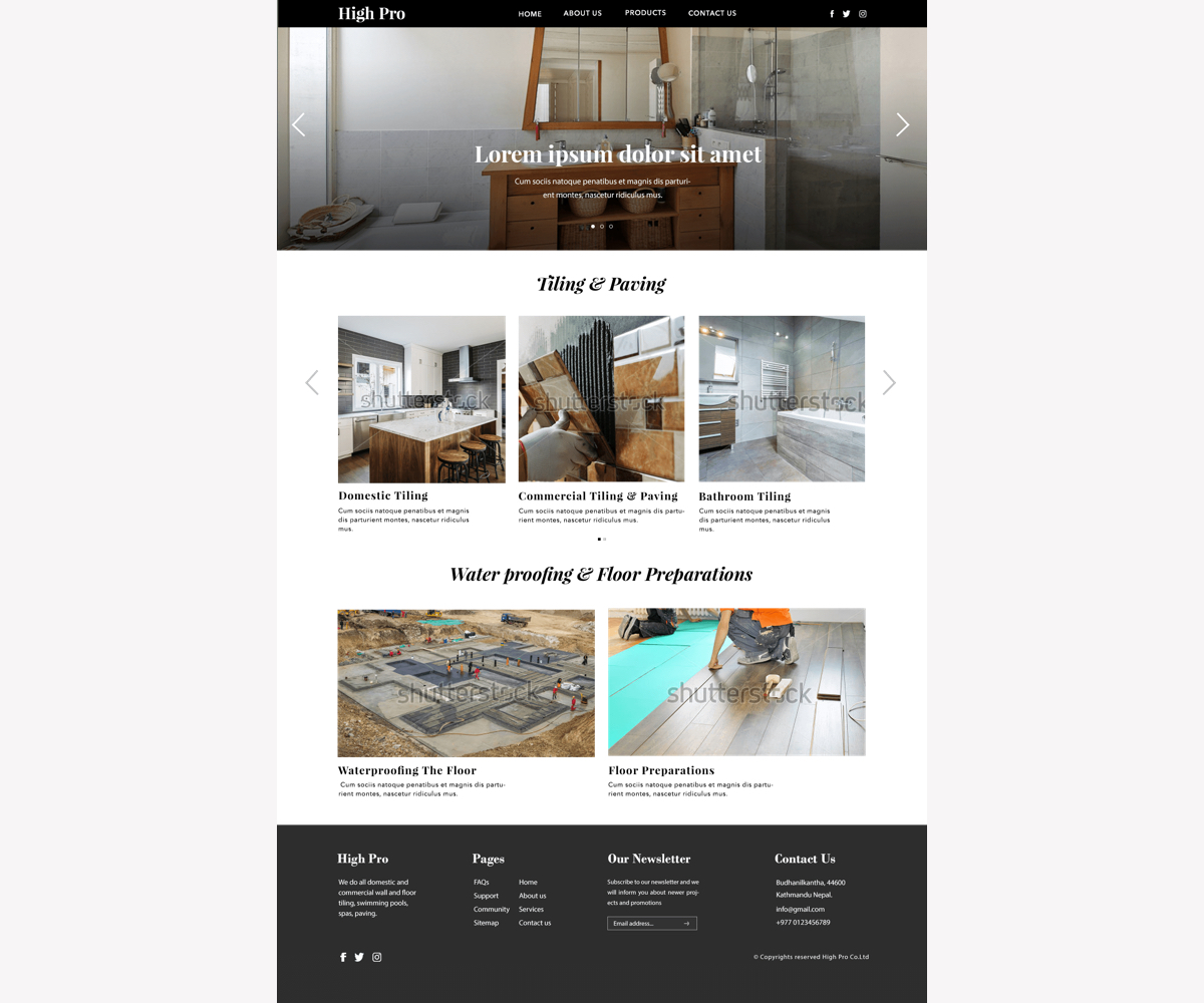 Web Design by Pravash Karki for HIGH PRO Group | Design #15963143