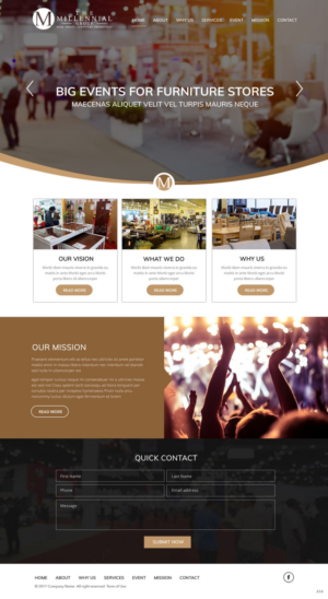 Web Design by pb for The Millennial Group | Design: #15778109