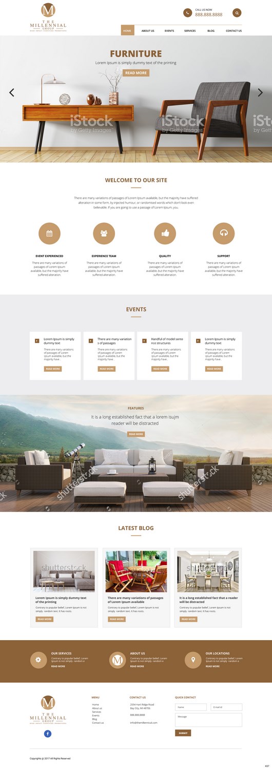 Web Design by pb for The Millennial Group | Design #15778110