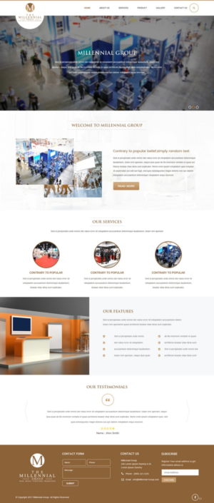 Web Design by pb for The Millennial Group | Design: #15782068