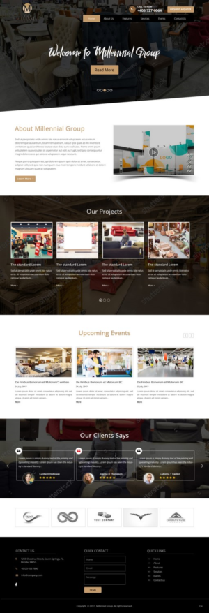 Web Design by pb for The Millennial Group | Design: #15782069