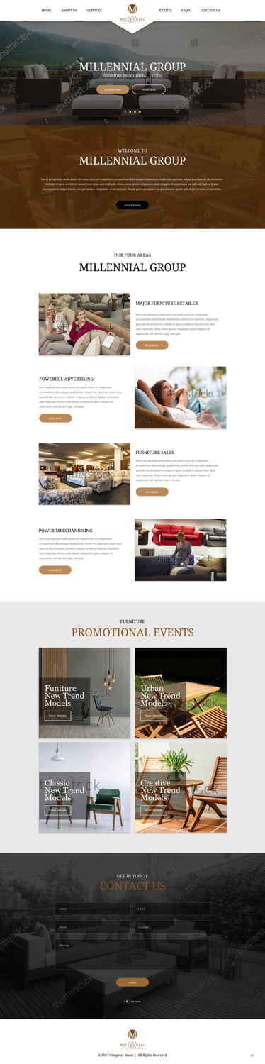 Web Design par pb pour The Millennial Group | Design #15782075