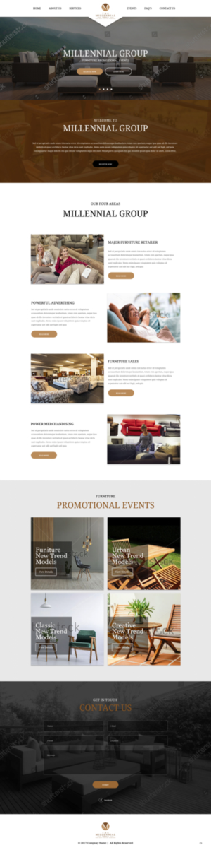 Web Design by pb for The Millennial Group | Design: #15782075