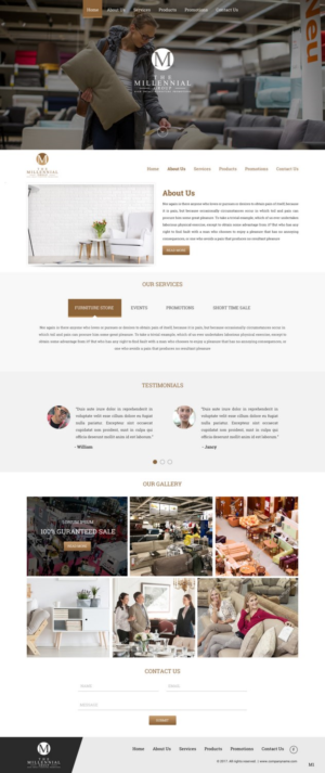 Web Design by pb for The Millennial Group | Design: #15798951