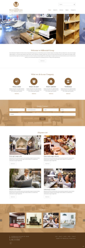 Web Design by pb for The Millennial Group | Design: #15798953