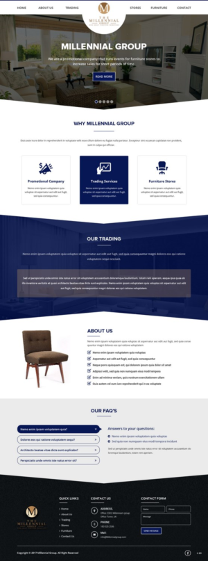 Web Design by pb for The Millennial Group | Design: #15798955