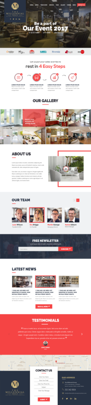 Web Design by CreativeIyke for The Millennial Group | Design: #15795888