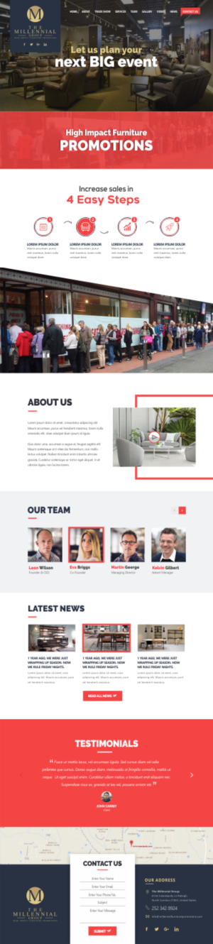Web Design by CreativeIyke for The Millennial Group | Design: #15824973
