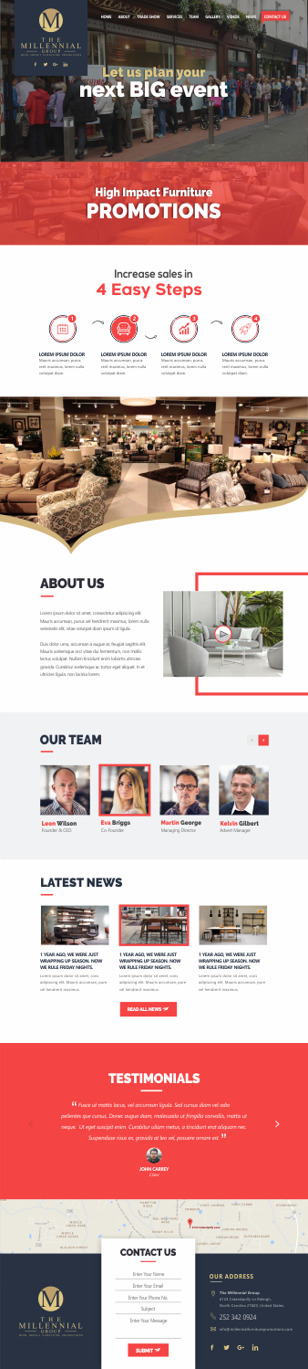 Web Design by CreativeIyke for The Millennial Group | Design: #15825085