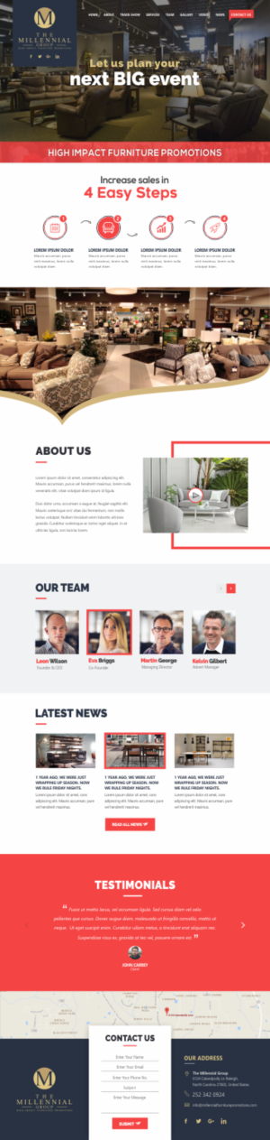 Web Design by CreativeIyke for The Millennial Group | Design: #15832456