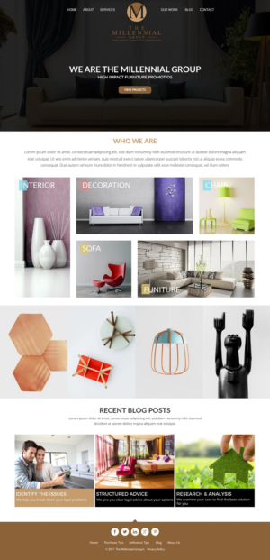 Web-Design von Ayesha Khan für The Millennial Group | Design: #15788683