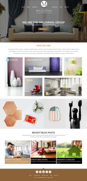 Web Design by Ayesha Khan for The Millennial Group | Design #15800614
