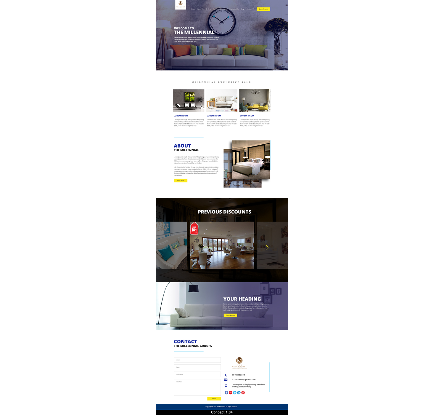 Diseño Web por 5SD solutions para The Millennial Group | Diseño #15813700