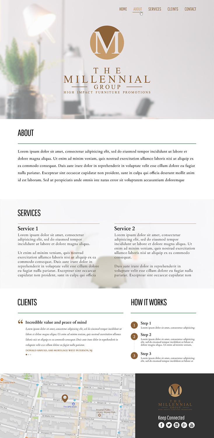 Web Design by Leading Pixel for The Millennial Group | Design #15766251