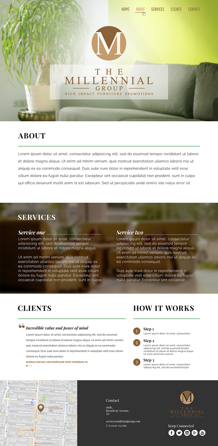 Web Design by Leading Pixel for The Millennial Group | Design #15800530