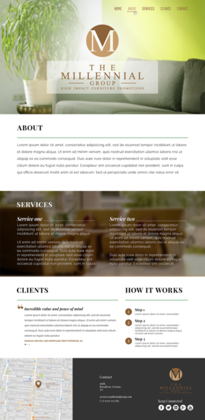 Web-Design von Leading Pixel für The Millennial Group | Design: #15800530