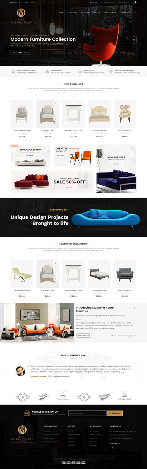 Web-Design von Md Abdul Farooq für The Millennial Group | Design #15798787