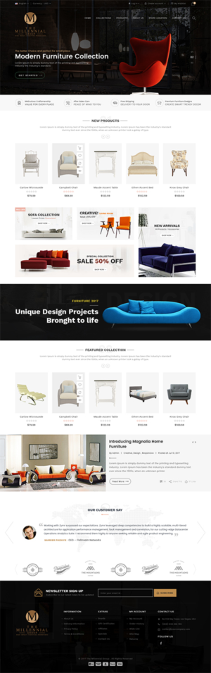 Web-Design von Md Abdul Farooq für The Millennial Group | Design: #15798787