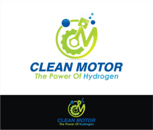 CLEAN MOTOR - OR CM- OR CSM + The Power Of Hydrogen | Logo Design by Soul Light