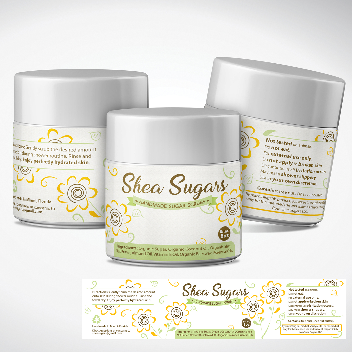 Label Design by tuan1968 for Shea Sugars | Design #15871159