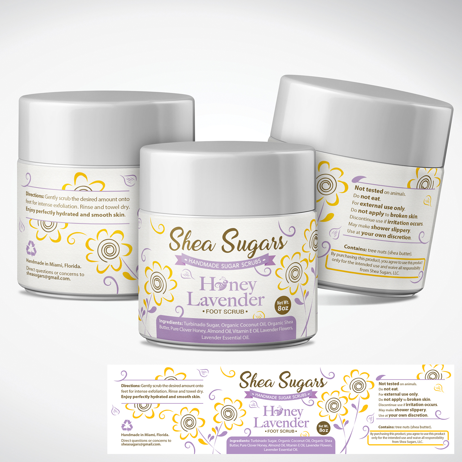 Label Design by tuan1968 for Shea Sugars | Design #16790911