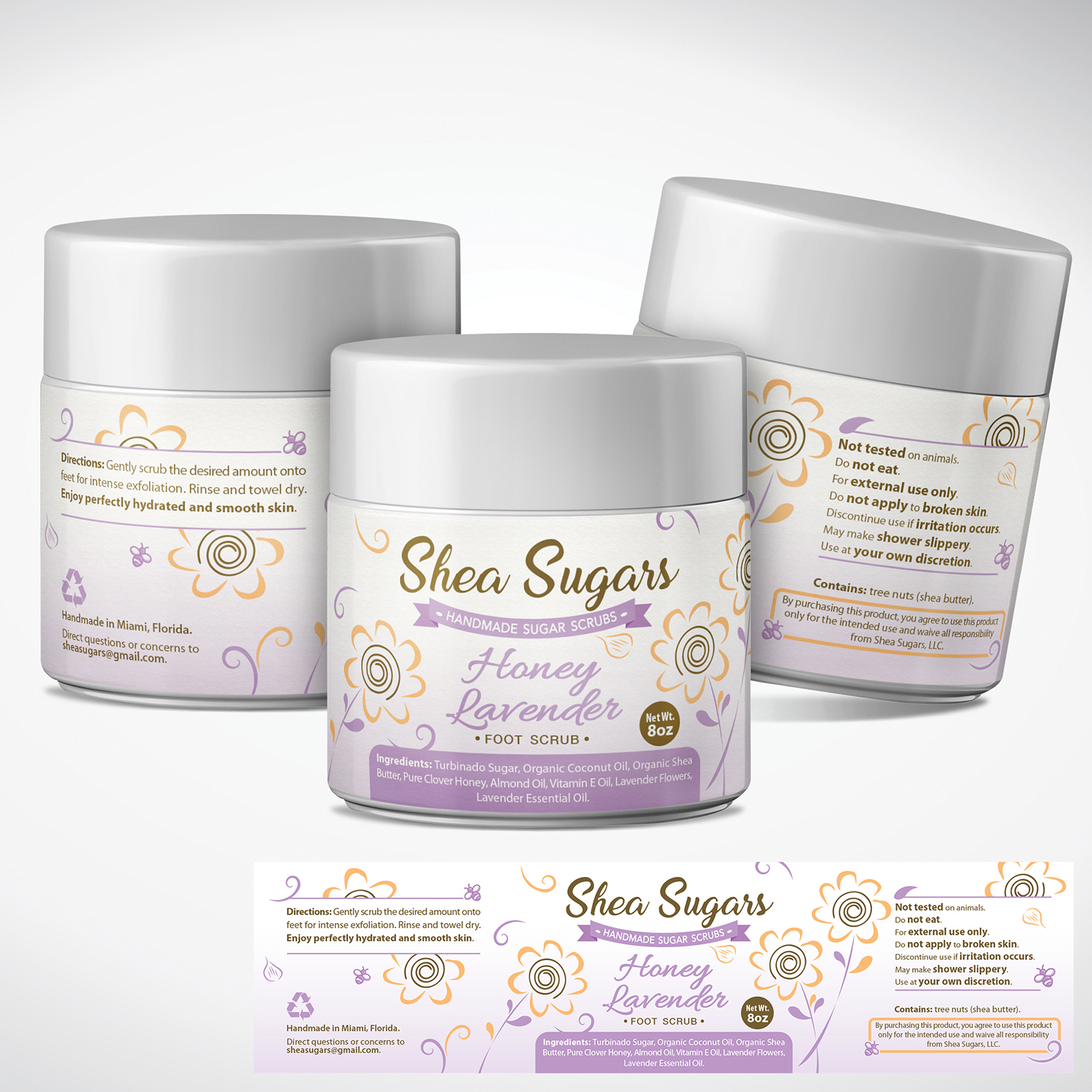 Label Design by tuan1968 for Shea Sugars | Design #16856093