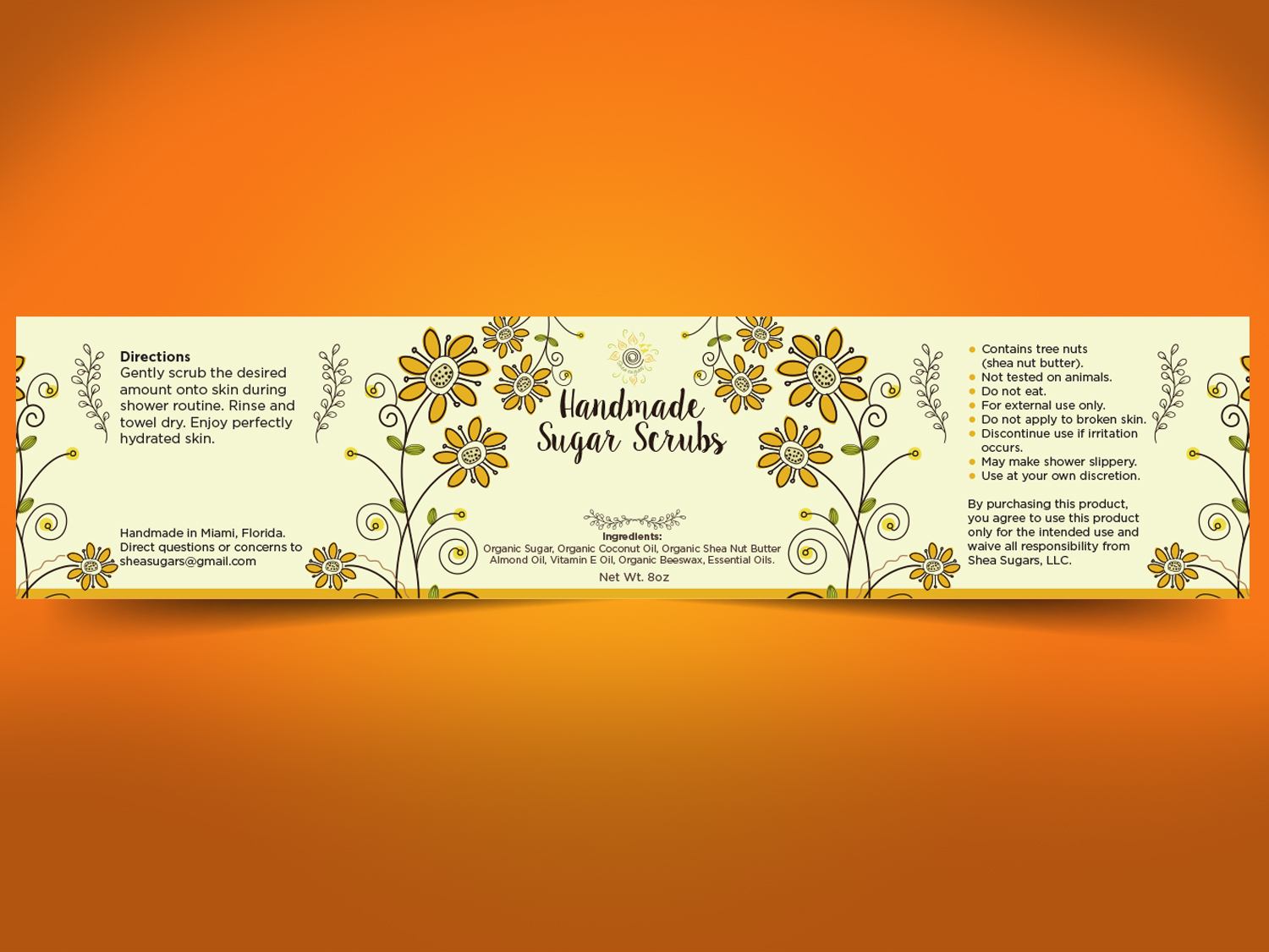 Label Design by Priyo Subarkah for Shea Sugars | Design #15790577
