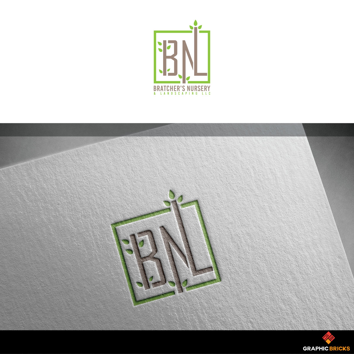Logo Design by Graphic Bricks for Bratcher's Nursery & Landscaping LLC | Design #18262457