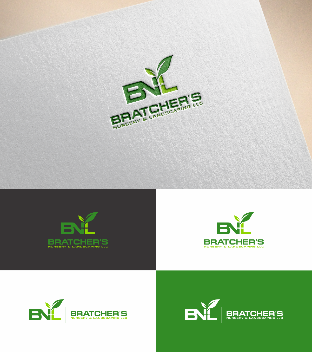 Logo Design by MKR for Bratcher's Nursery & Landscaping LLC | Design #18242324