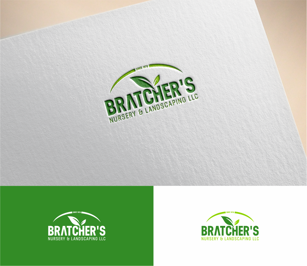 Logo Design by MKR for Bratcher's Nursery & Landscaping LLC | Design #18242325