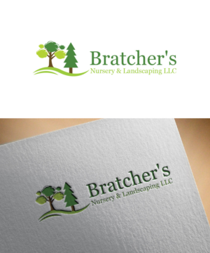 Logo Design by Isnah Logo for Bratcher's Nursery & Landscaping LLC | Design: #18235428