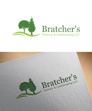 Logo Design by Isnah Logo for Bratcher's Nursery & Landscaping LLC | Design: #18235429