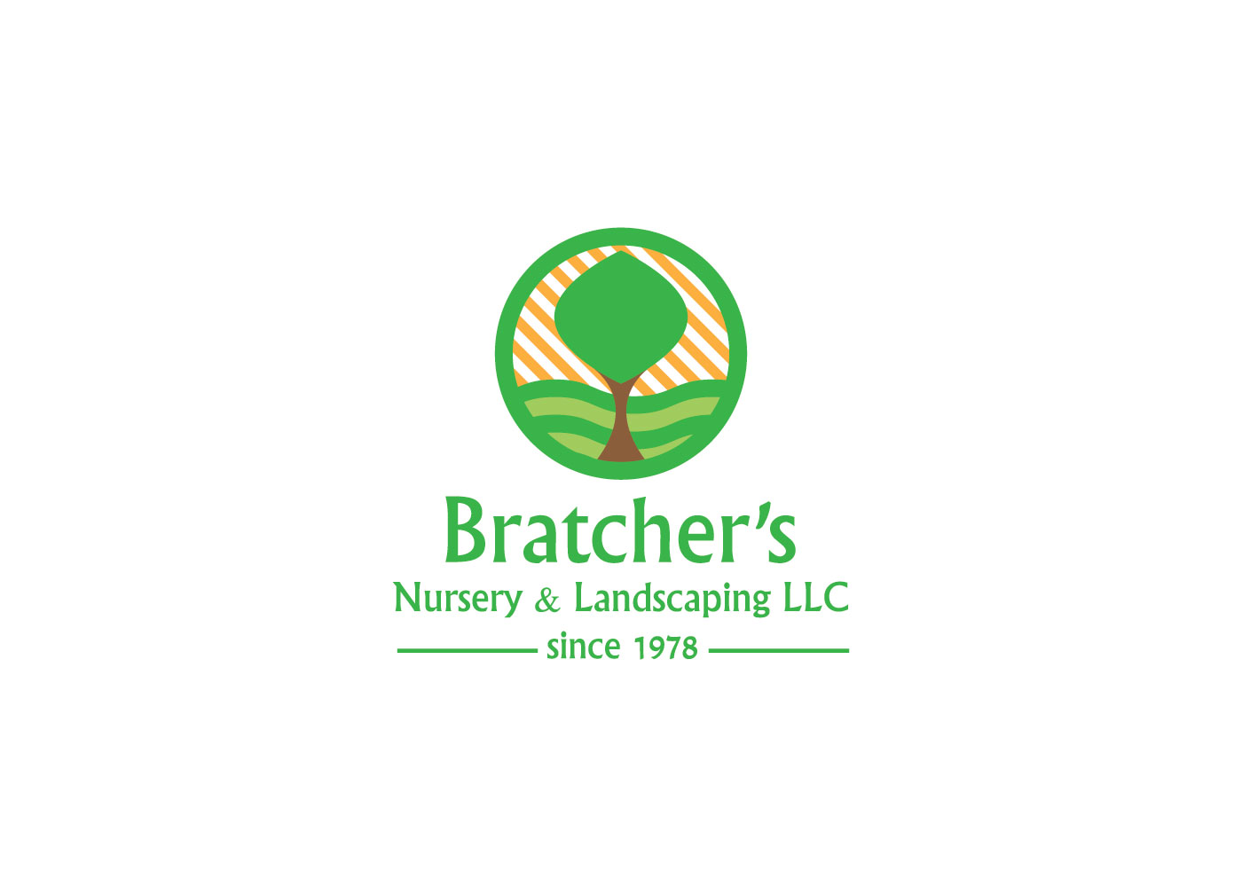 Diseño de Logo por ILCHE 88 para Bratcher's Nursery & Landscaping LLC | Diseño #18294402