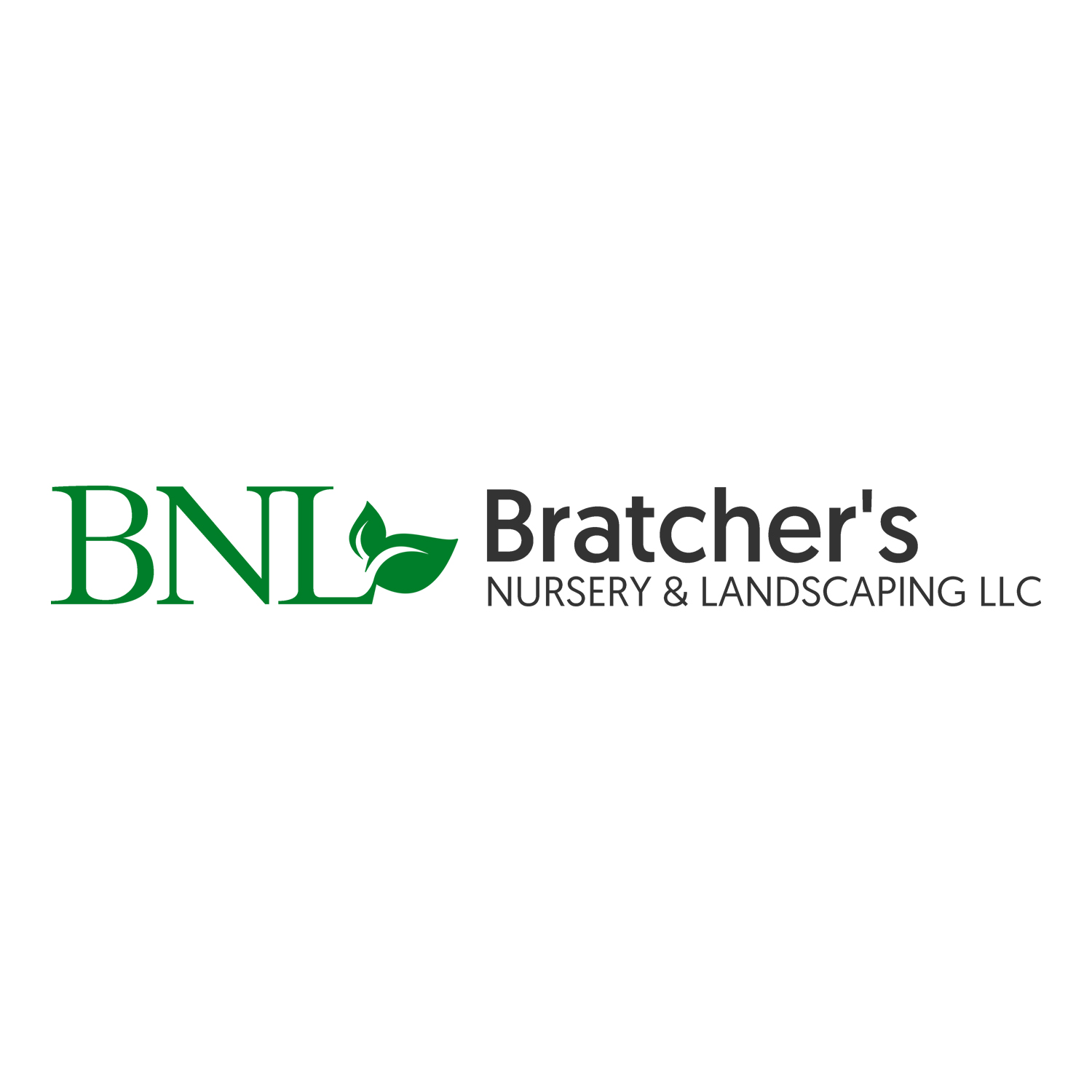Logo Design by Enigma Designs for Bratcher's Nursery & Landscaping LLC | Design #18247289