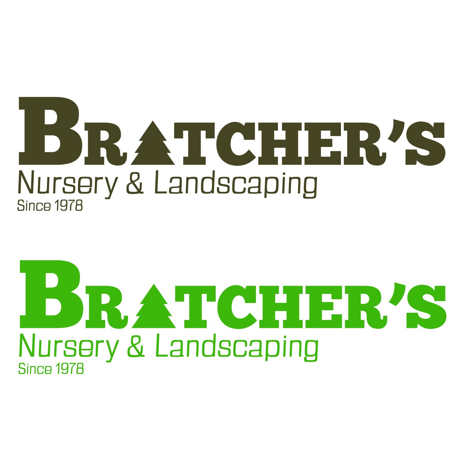 Logo Design by gzaned for Bratcher's Nursery & Landscaping LLC | Design #18246669