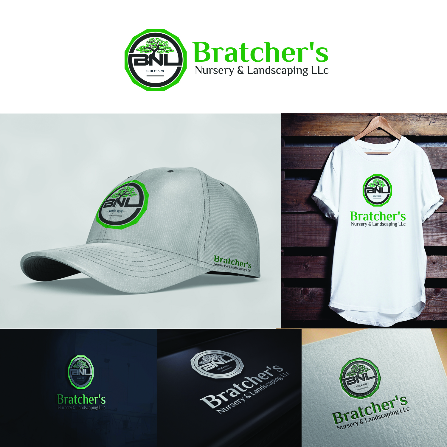 Logo Design by Pentool art for Bratcher's Nursery & Landscaping LLC | Design: #18306722