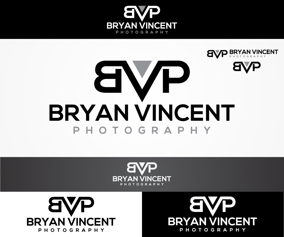 Logo Design by sangeloenriquez for Bryan Vincent Photography | Design #15809226