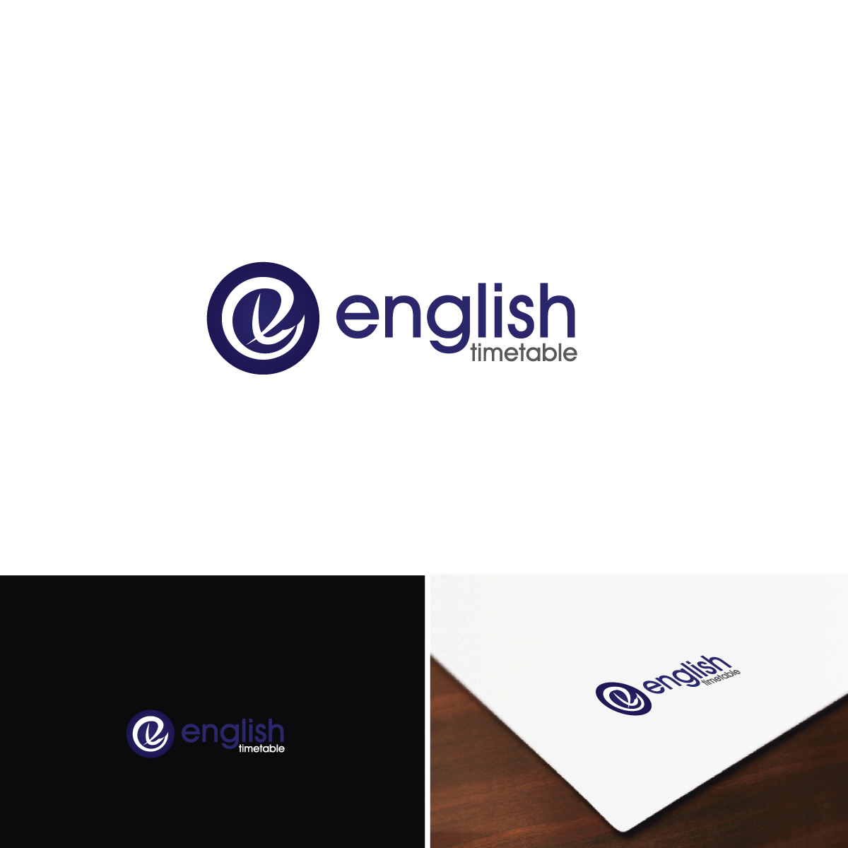Logo Design by e-graphics for English Timetable | Design #15817780