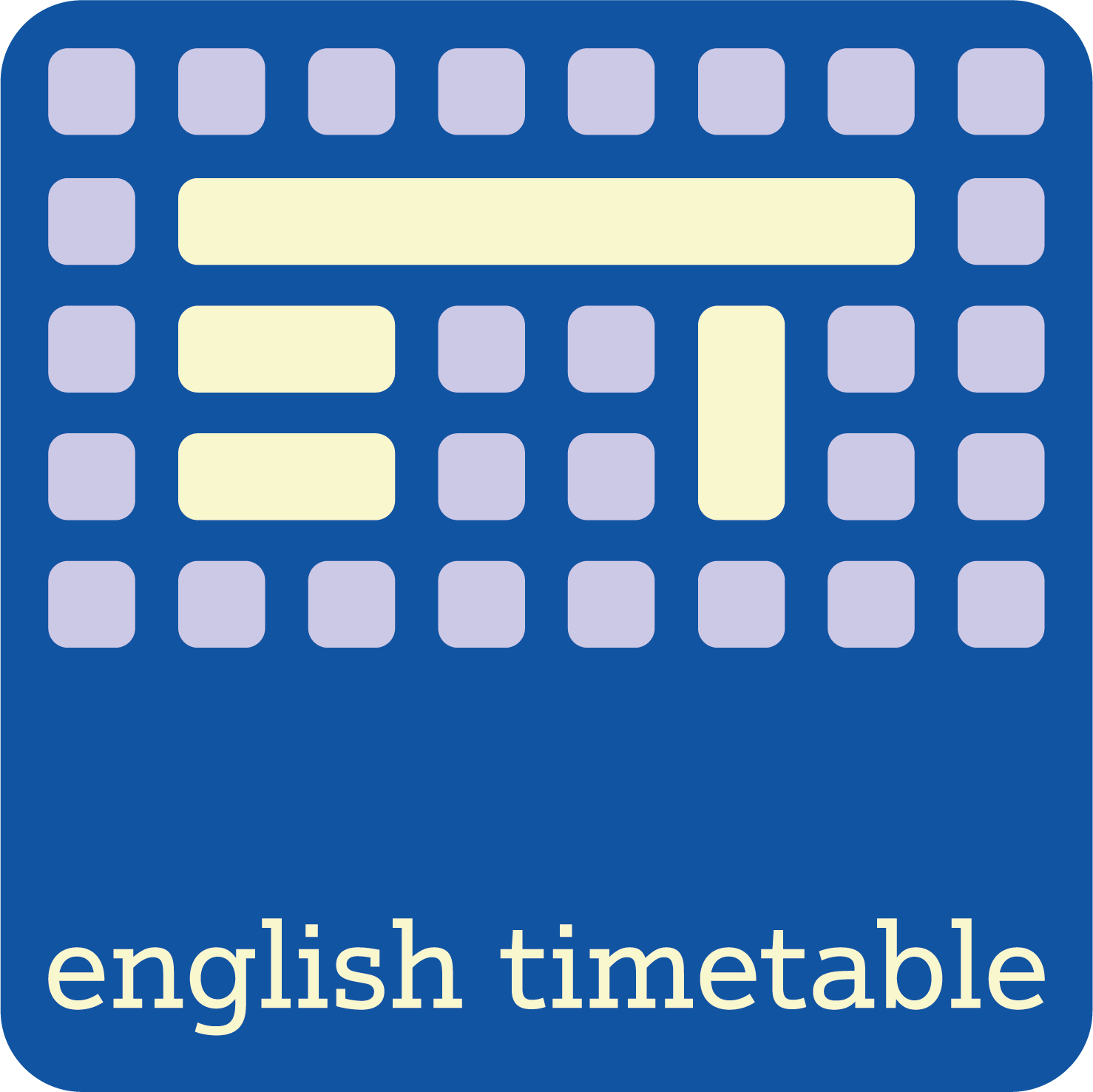 Logo Design by g a b e for English Timetable | Design #15811565