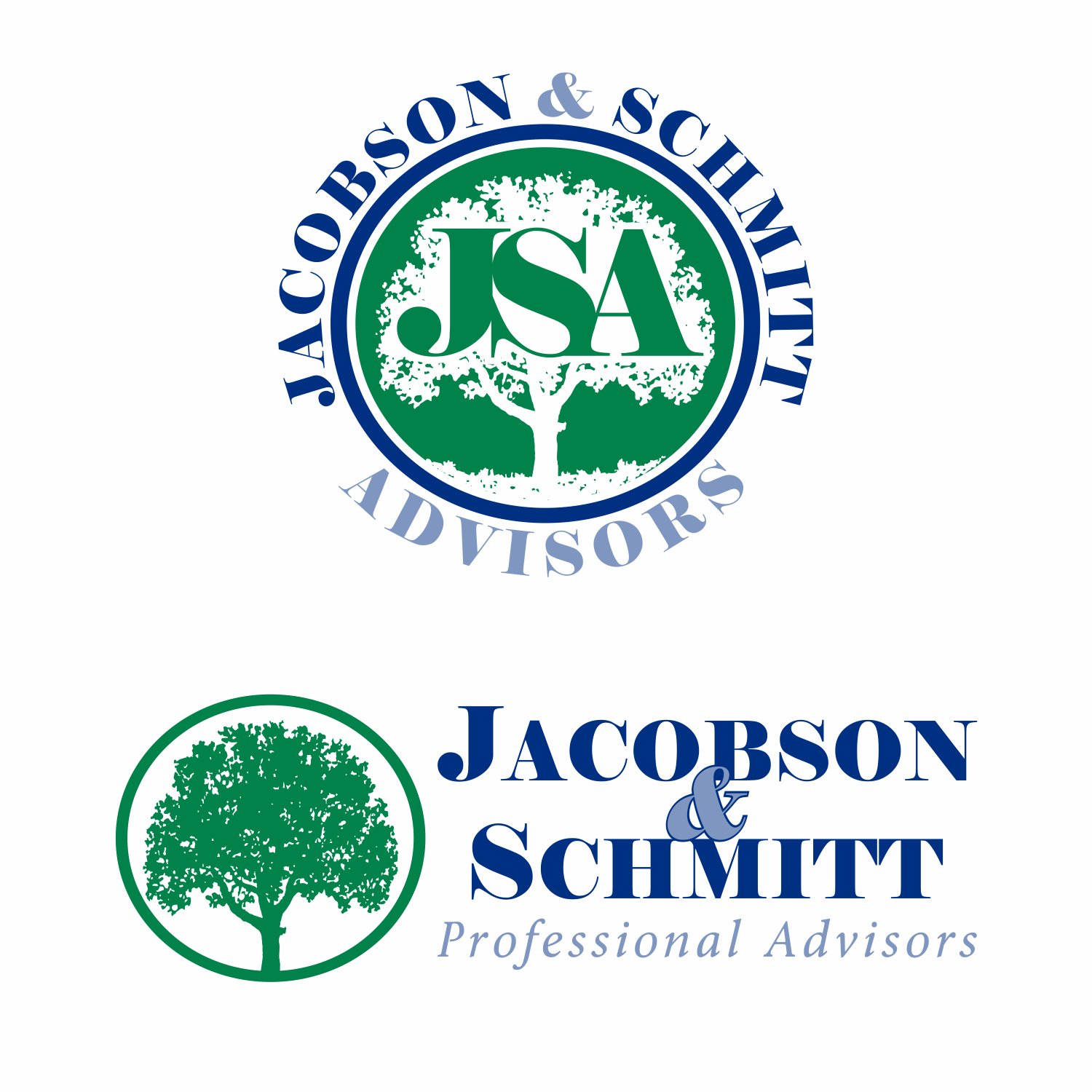Logo-Design von H2d Graphics für Jacobson & Schmitt Advisors LLC | Design #15893493