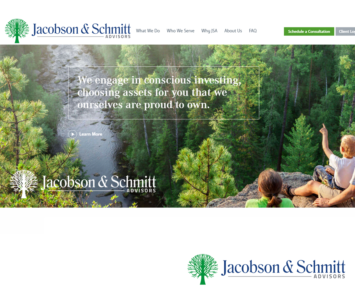 Logo-Design von carina_designs für Jacobson & Schmitt Advisors LLC | Design #15826077