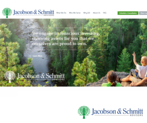 Logo-Design von carina_designs für Jacobson & Schmitt Advisors LLC | Design: #15826077
